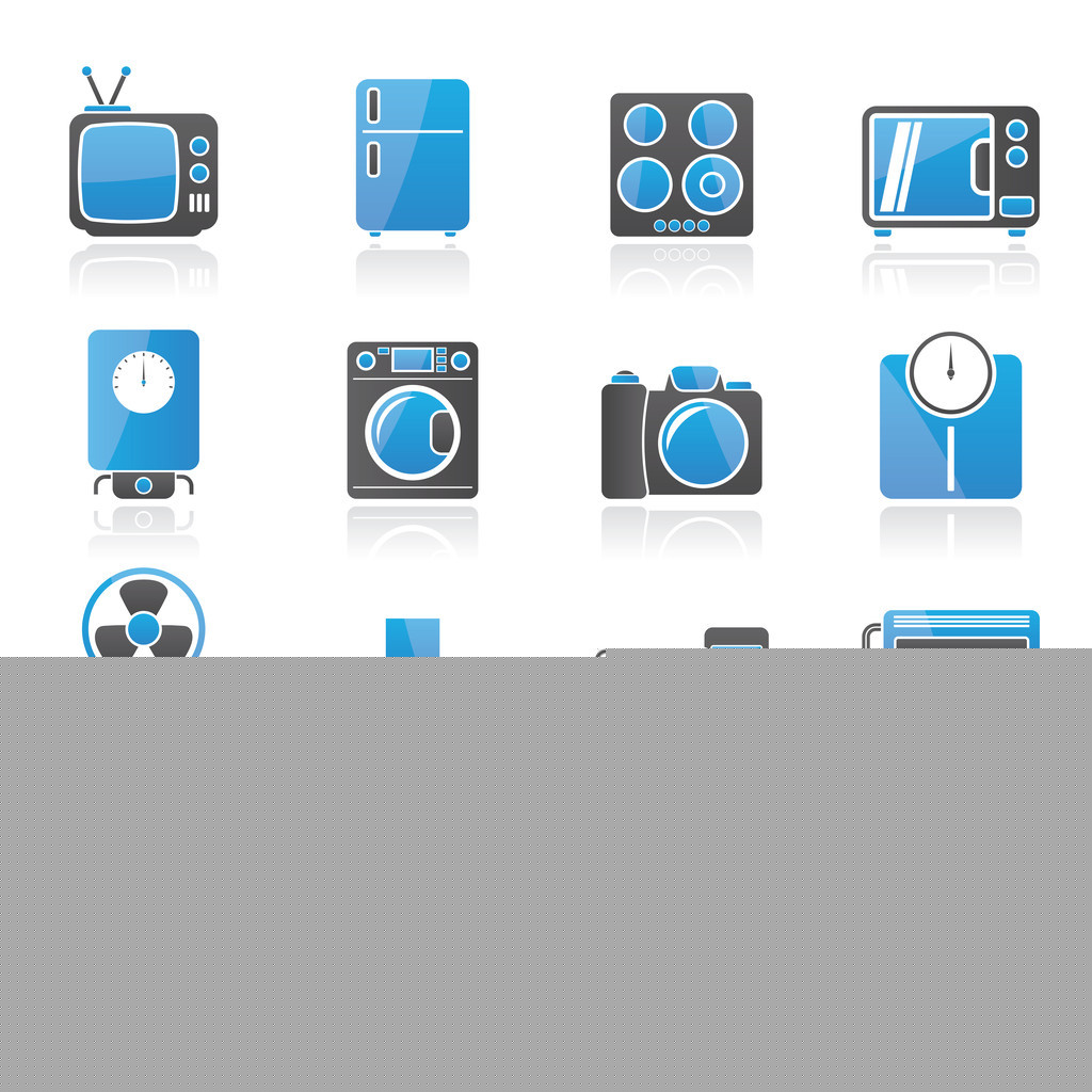 家電及電子產品圖標